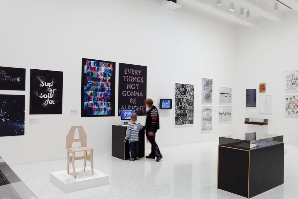 Walker Art Center, <em>Graphic Design: Now in Production</em>, installation view Walker Art Center, <em>Graphic Design: Now in Production</em>, installation view