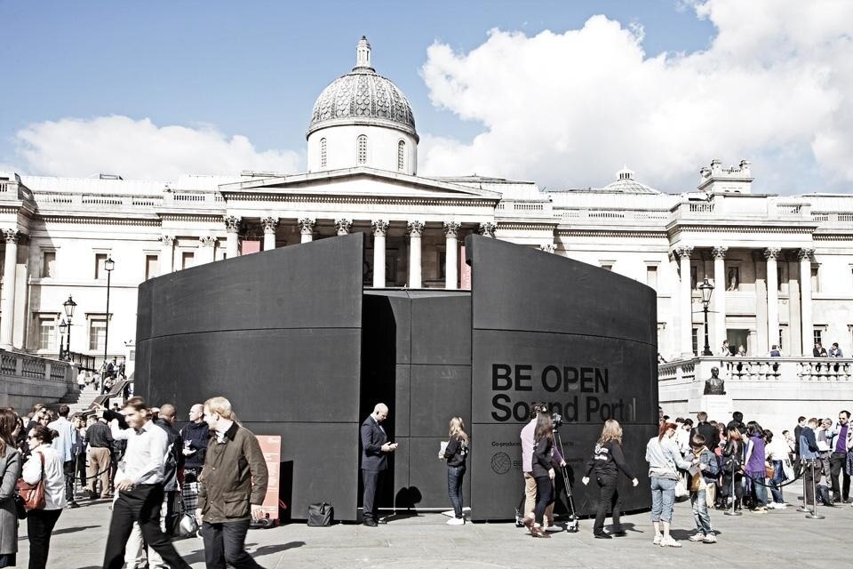 Be Open sound portal in Trafalgar Square Be Open sound portal in Trafalgar Square
