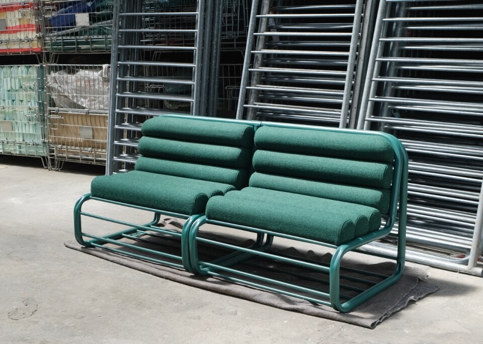 The sofa made by recycling the barricades from Paris protests