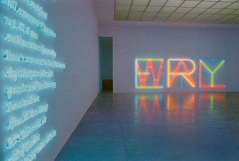 Domus 771 / May 1995. An exhibition of Maurizio Nannucci's art works at Wiener Secession (5 April - 15 May 1995)
Domus 771 / May 1995. An exhibition of Maurizio Nannucci's art works at Wiener Secession (5 April - 15 May 1995)