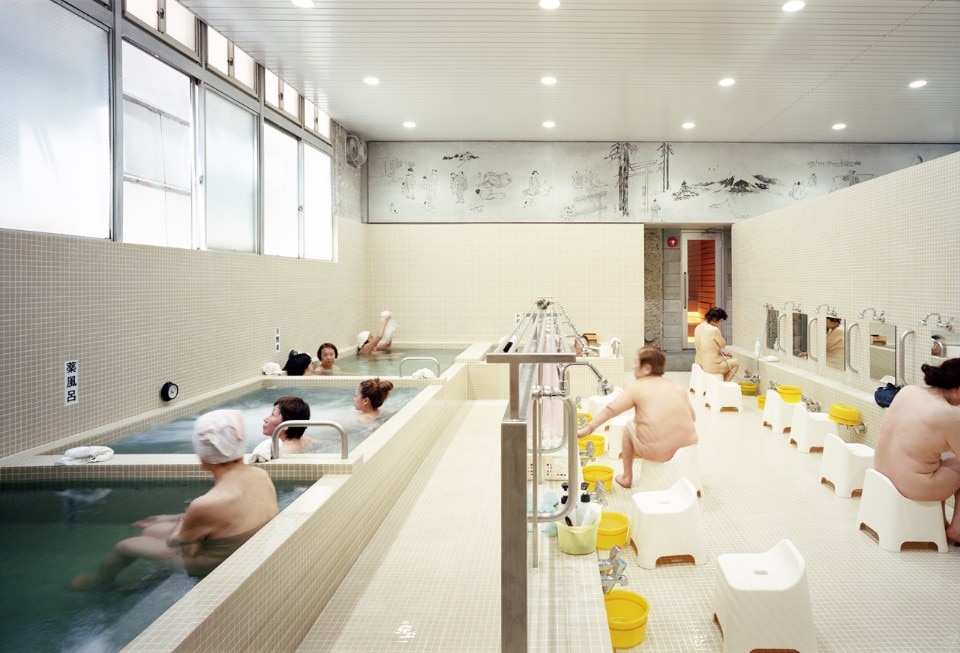 The renovation of a sentō, a traditional public bathhouse in Japan