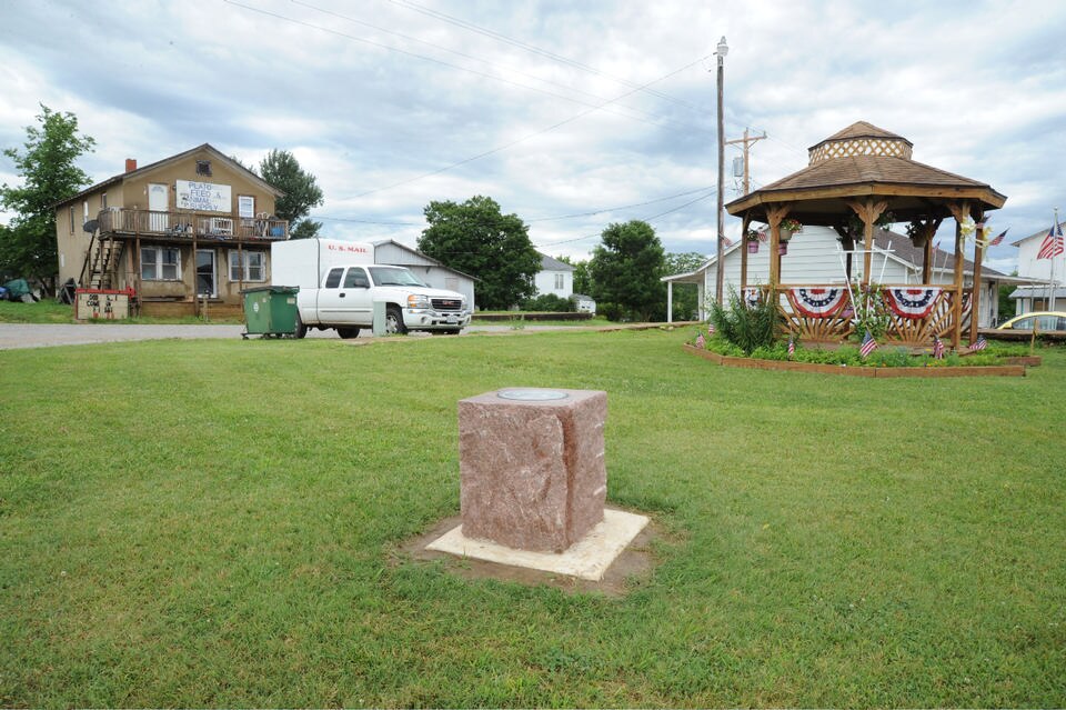 The population center of the United States, Plato, Missouri. CLUI Archive Photo. The population center of the United States, Plato, Missouri. CLUI Archive Photo.