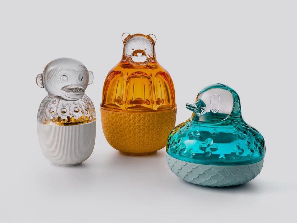❤️彫刻家作品❤️BACCARAT LOET エレファント親子　象　動物フィギュリン Baccarat Zoo by Jaime Hayón - Domus