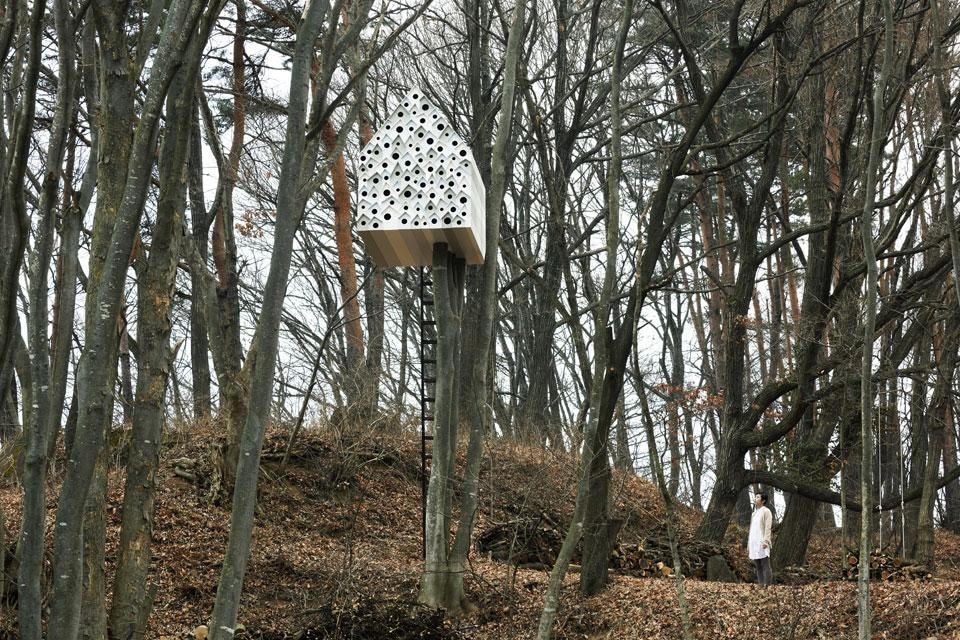 Nendo, <em>Tree house "bird" apartment</em>, Momofuku Ando Center, Japan Nendo, <em>Tree house "bird" apartment</em>, Momofuku Ando Center, Japan