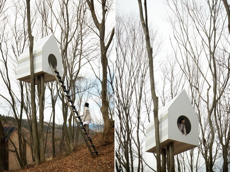 Nendo, <em>Tree house "bird" apartment</em>, Momofuku Ando Center, Japan Nendo, <em>Tree house "bird" apartment</em>, Momofuku Ando Center, Japan