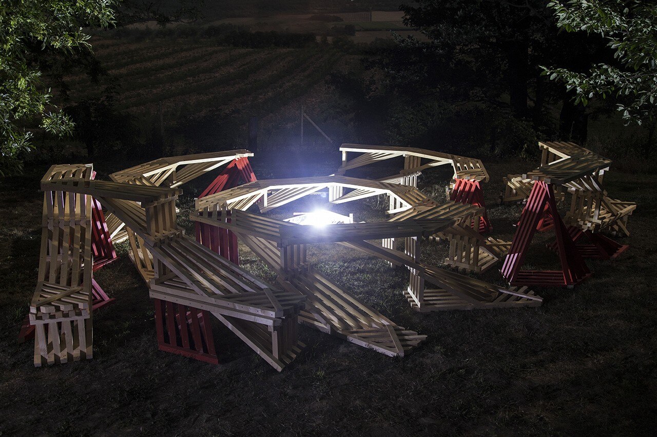 Hello Wood 2013, Andras Cseh and Balint Veres, fireNest Hello Wood 2013, Andras Cseh and Balint Veres, fireNest