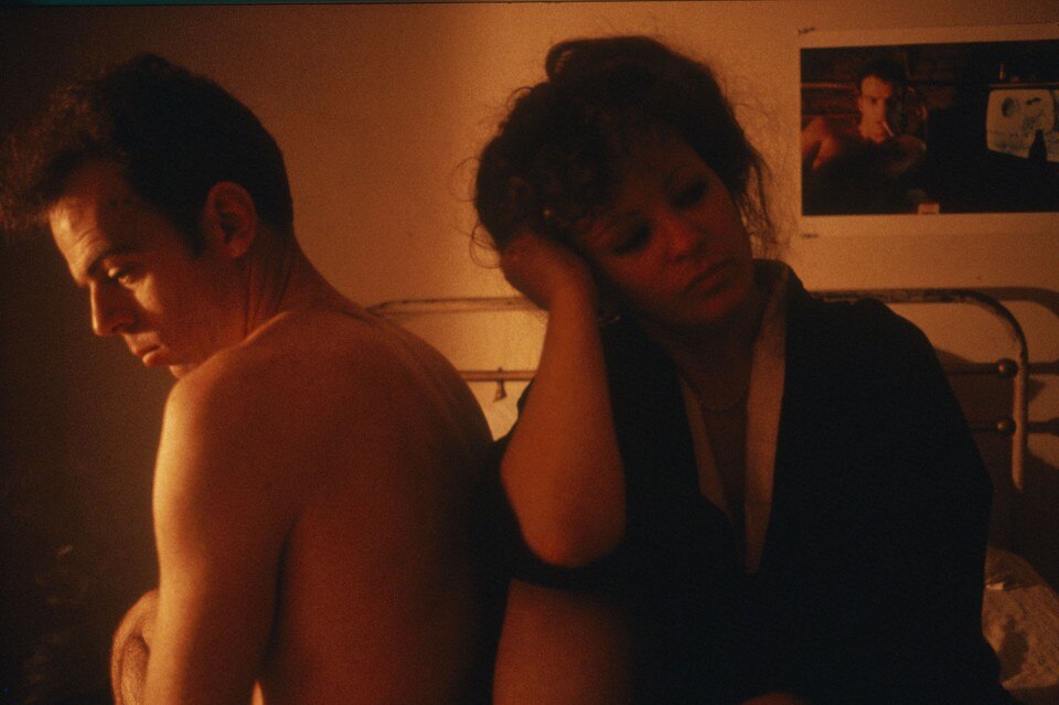 Nan Goldin, Self-portrait in kimono with Brian, NYC, 1983 Nan Goldin, Self-portrait in kimono with Brian, NYC, 1983
