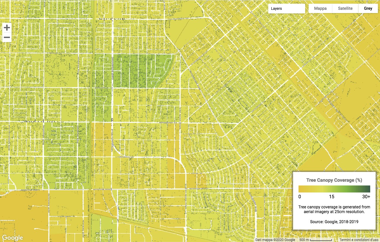 Google's latest app shows which urban areas need new trees