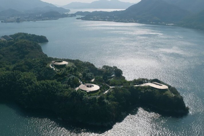 BIG has designed three villas on a remote Japanese islet