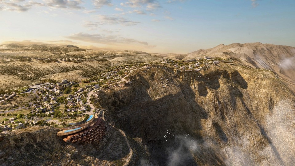 A large tourism complex to be developed in the mountains of Jabal al Akhdar, Oman