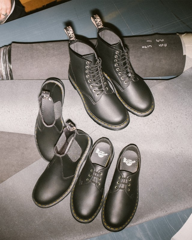 Dr. Martens new shoes are made from reclaimed leather