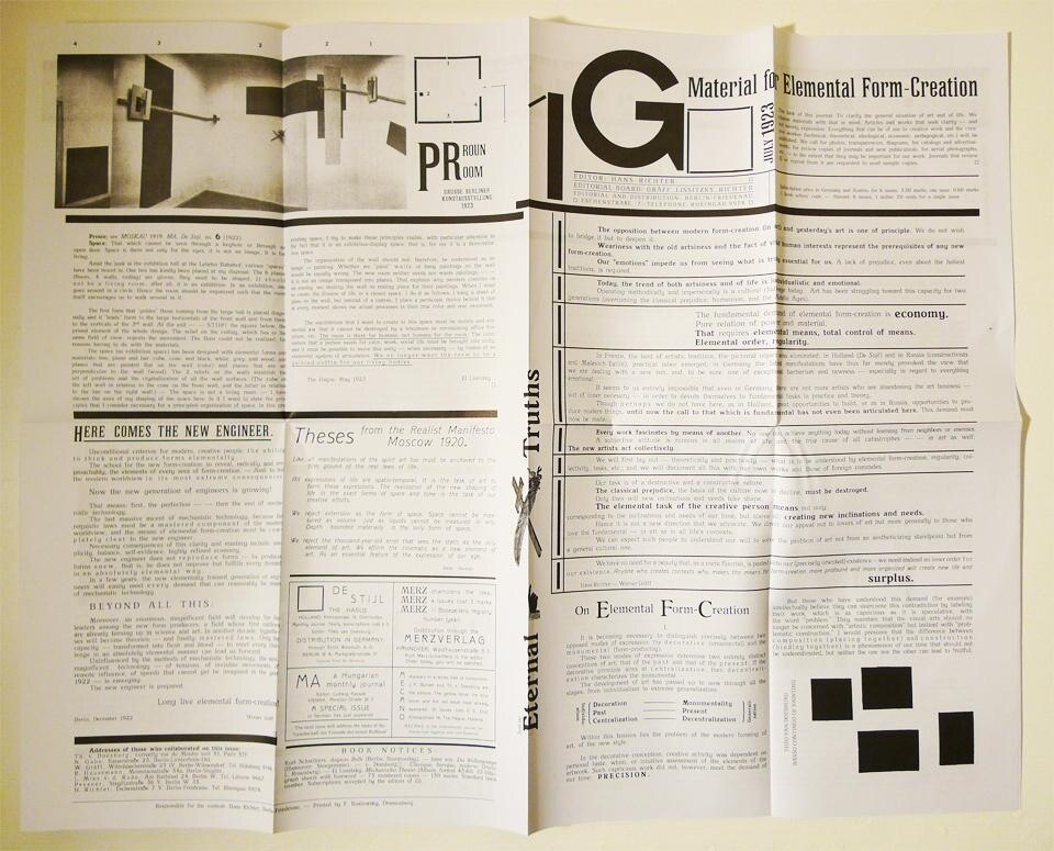 Full-size insert, <i>G: Materials for Elemental Form-Creation, no. 1 (1923).</i>
Full-size insert, <i>G: Materials for Elemental Form-Creation, no. 1 (1923).</i>