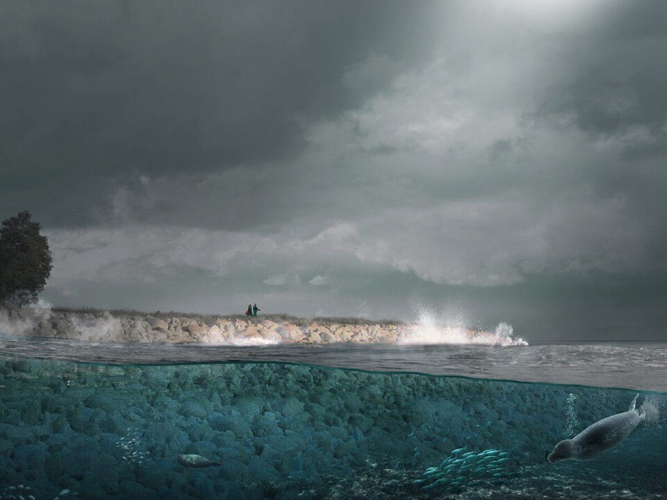 An artificial peninsula will protect Copenhagen from storms