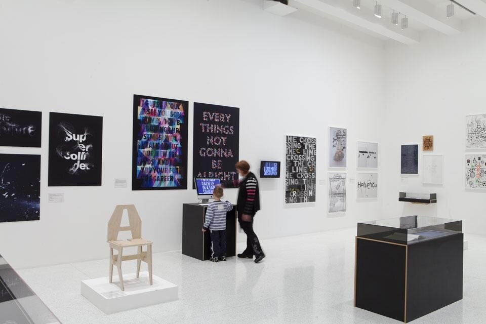 Walker Art Center, <i>Graphic Design: Now in Production</i>, veduta dell'installazione Walker Art Center, <i>Graphic Design: Now in Production</i>, veduta dell'installazione
