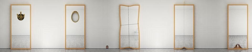 Gilad ignora appositamente le giuste proporzioni, fino ad arrivare all'estremo con soluzioni surreali. Gilad ignora appositamente le giuste proporzioni, fino ad arrivare all'estremo con soluzioni surreali.