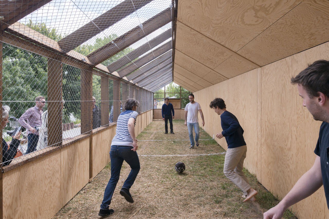 Agence Guinée*Potin Architectes, Footcheball, Quai François Mitterrand, Nantes, France Agence Guinée*Potin Architectes, Footcheball, Quai François Mitterrand, Nantes, France